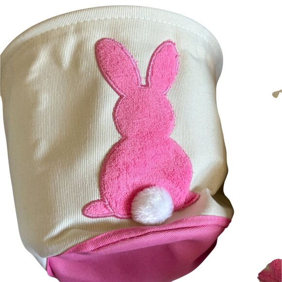 Bunny Butt Basket By Five Below Easter Baskets-3 Piece Set-Pink-New - Picture 3 of 6